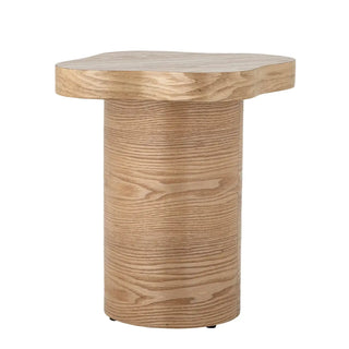 Bijzettafel hout naturel Elmer 40cm van Bloomingville, aan de achterzijde met constructie zichtbaar