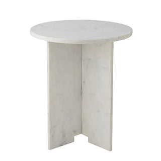 Bijzettafel marmer wit Jasmia 46cm van Bloomingville, vanuit een aanvullend productaanzicht