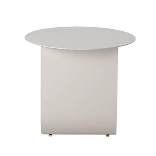 Bijzettafel metaal nature Cher 43cm van Bloomingville, met stof en structuur van dichtbij zichtbaar