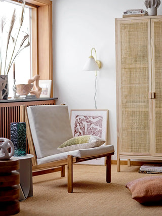 Bijzettafel metaal nature Cher 43cm van Bloomingville, toegepast in een stijlvolle woonkamer