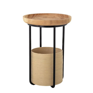 Bijzettafel suar wood naturel Hitti 45cm van Bloomingville, duidelijk als hoofdfoto afgebeeld
