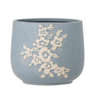 Bloempot aardewerk blauw Betino 16cm van Bloomingville, duidelijk als hoofdfoto afgebeeld