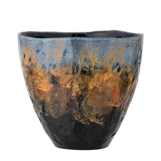 Bloempot aardewerk blauw Bong 20cm van Bloomingville, duidelijk als hoofdfoto afgebeeld