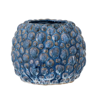 Bloempot aardewerk blauw Susannah 12cm van Bloomingville, duidelijk als hoofdfoto afgebeeld