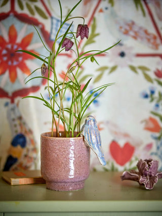 Bloempot aardewerk roze Larky 11cm van Bloomingville, toegepast in een sfeervolle interieursetting