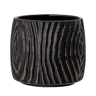 Blumentopf Hena schwarz 12cm - Het Adres