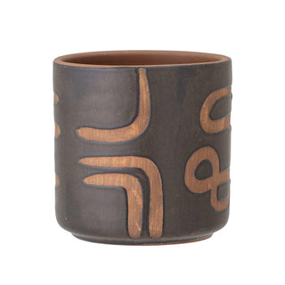 Bloempot terracotta bruin Abas 12cm van Bloomingville, vanuit een aanvullend productaanzicht