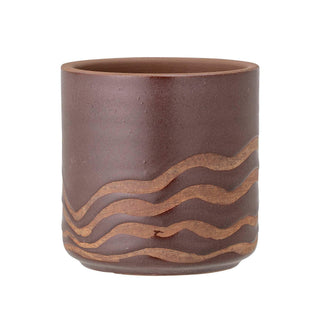 Bloempot terracotta bruin Haakon 12cm van Bloomingville, duidelijk als hoofdfoto afgebeeld