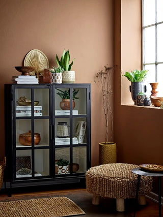 Bloempot terracotta wit Avo Deco 12cm van Bloomingville, toegepast in een sfeervolle interieursetting