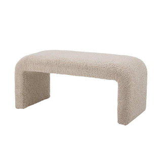 Bobbie bankje beige 100cm van Bloomingville, vrijstaand en duidelijk afgebeeld