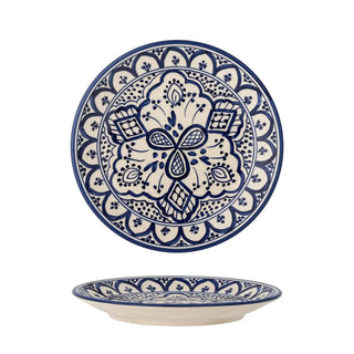 Bord aardewerk blauw Karlie 19cm van Bloomingville, duidelijk als hoofdfoto afgebeeld