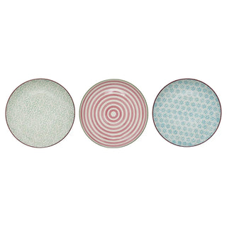 Bord aardewerk blauw Patrizia - set van 3 van Bloomingville, duidelijk als hoofdfoto afgebeeld