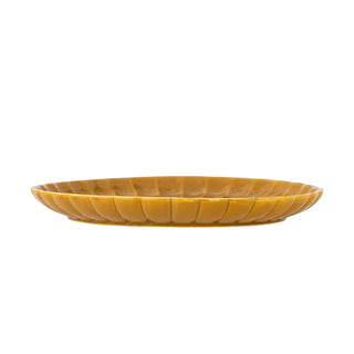 Bord aardewerk geel Latina 27cm van Bloomingville, aan de achterzijde met afwerking zichtbaar