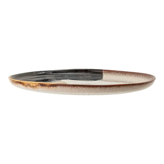 Bord aardewerk grijs Jules 28cm van Bloomingville, van bovenaf met vorm en indeling zichtbaar