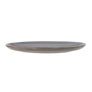 Bord aardewerk grijs Sandrine 28cm van Bloomingville, aan de achterzijde met afwerking zichtbaar