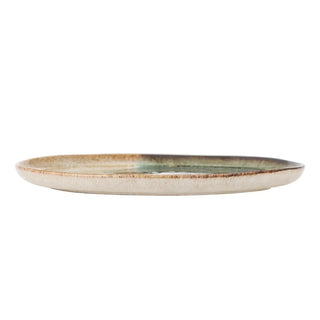 Bord aardewerk groen Jules 28cm van Bloomingville, van bovenaf met vorm en indeling zichtbaar