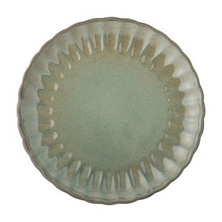 Bord aardewerk groen Latina 27cm van Bloomingville, aan de achterzijde met afwerking zichtbaar