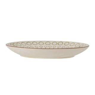 Bord aardewerk groen Maple 25cm van Bloomingville, aan de achterzijde met afwerking zichtbaar
