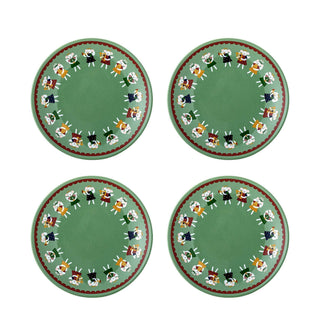 Bord aardewerk groen Peo 16cm - 4 stuks van Bloomingville, duidelijk als hoofdfoto afgebeeld