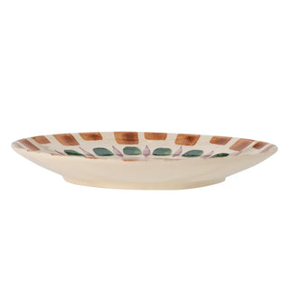 Bord aardewerk multi shama 27cm van Bloomingville, aan de achterzijde met afwerking zichtbaar