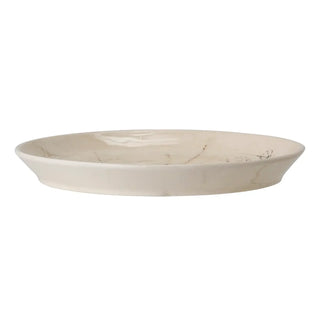 Bord aardewerk nature Bea 27cm van Bloomingville, van bovenaf met vorm en indeling zichtbaar