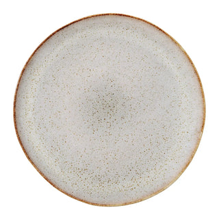Bord aardewerk nature Sandrine 28cm van Bloomingville, aan de achterzijde met afwerking zichtbaar