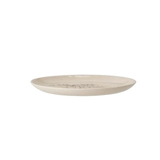 Bord aardewerk naturel bea 21cm van Bloomingville, van bovenaf met vorm en indeling zichtbaar