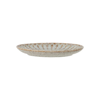 Bord aardewerk naturel Fleur 21cm van Bloomingville, aan de achterzijde met afwerking zichtbaar