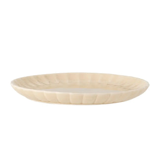 Bord aardewerk naturel Latina 20cm van Bloomingville, van bovenaf met vorm en indeling zichtbaar