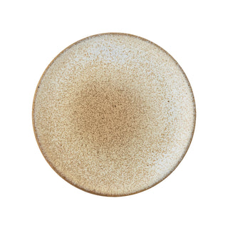Bord aardewerk naturel Paula Ø20 cm van Bloomingville, schuin bekeken met vorm en afwerking zichtbaar