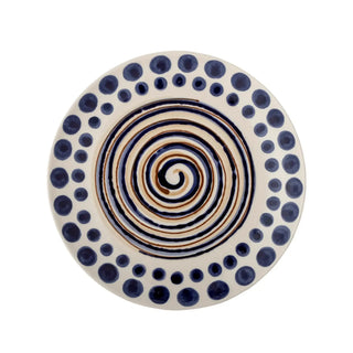 Bord aardewerk oranje Shama 20cm van Bloomingville, van bovenaf met vorm en indeling zichtbaar
