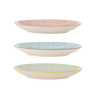 Bord aardewerk rood Carla 20cm - set van 3 van Bloomingville, vanuit een aanvullend productaanzicht