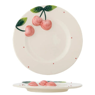 Bord aardewerk roze Berrie 20cm van Bloomingville, vanuit een aanvullend productaanzicht