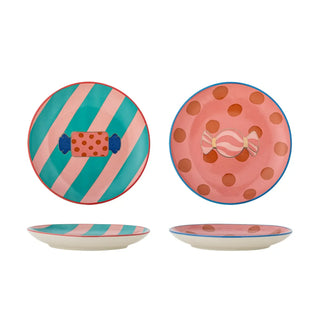 Bord aardewerk roze Caramella 16cm - set van 2 van Bloomingville, duidelijk als hoofdfoto afgebeeld