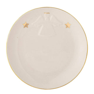 Bord aardewerk wit Starry 16cm van Bloomingville, van dichtbij met materiaal en afwerking zichtbaar