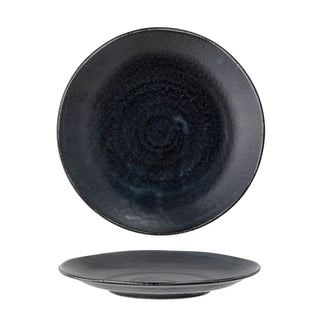 Bord porselein zwart Yoko 24cm - set van 4 van Bloomingville, duidelijk als hoofdfoto afgebeeld