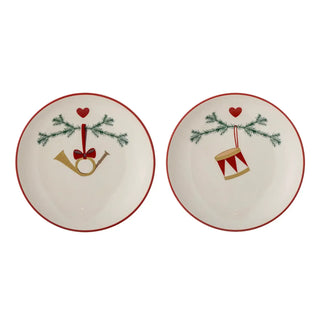 Borden aardewerk beige yule 16cm - set van 2 van Bloomingville, duidelijk als hoofdfoto afgebeeld