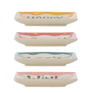 Borden aardewerk multi Soline 13cm - set van 4 van Bloomingville, vanuit een aanvullend productaanzicht