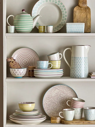 Borden multi Patrizia 20cm - set van 3 van Bloomingville, toegepast in een sfeervolle interieursetting