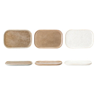 Borden naturel Addison 22cm - set van 3 van Bloomingville, duidelijk als hoofdfoto afgebeeld
