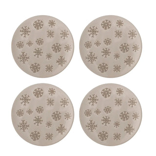Borden naturel Snowie 15cm - 4 stuks van Bloomingville, duidelijk als hoofdfoto afgebeeld