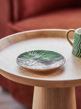Bordenset aardewerk Ø16 cm Woodsby van Bloomingville, toegepast in een sfeervolle interieursetting