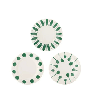 Bordenset groen Linora 22cm - set van 3 van Bloomingville, duidelijk als hoofdfoto afgebeeld