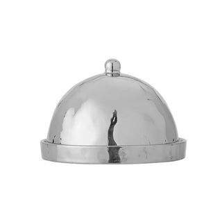 Botervloot aardewerk zilver Shine 16cm van Bloomingville, duidelijk als hoofdfoto afgebeeld