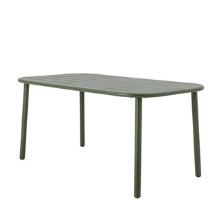 Buitentafel metaal groen Calana 160x90cm van Bloomingville, duidelijk als hoofdfoto afgebeeld