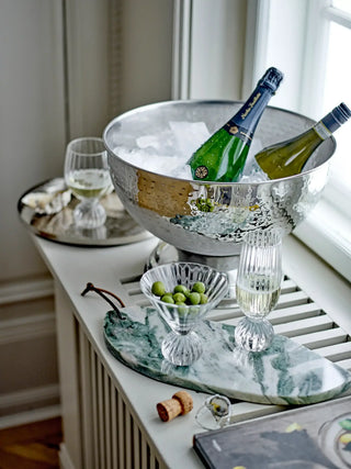 Champagneglas glas transparant Taurin 17cm van Bloomingville, in een gestileerde detailopstelling