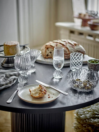 Champagneglas glas transparant Taurin 17cm van Bloomingville, in een gestileerde productopstelling