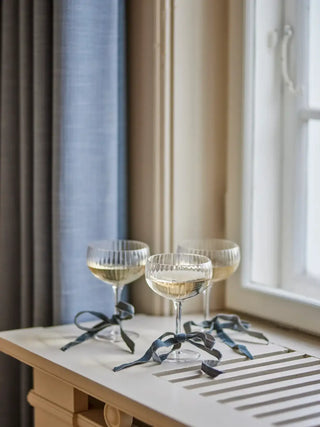 Champagneglas transparant Astrid - 6 stuks van Bloomingville, in een gestileerde detailopstelling
