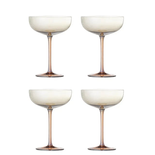 Cocktailglas glas brons Aston - 4 stuks van Bloomingville, duidelijk als hoofdfoto afgebeeld