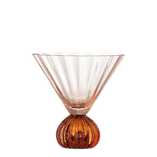 Cocktailglas glas roze taurin van Bloomingville, duidelijk als hoofdfoto afgebeeld